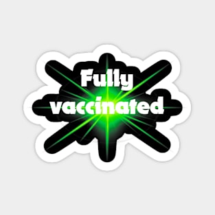 fully vaccinated - for dark backgrounds Sticker